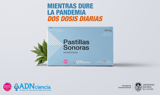 caja de medicamentos con el nombre Pastillas Sonoras