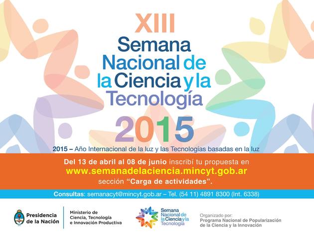 Afiche para difundir la Semana Nacional de la Ciencia y la Tecnología