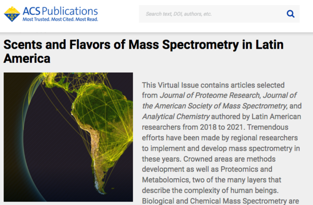 portada de la revista virtual de la American Chemical Society 