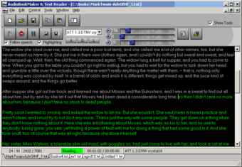 captura de pantalla de programa Audiotext que permite pasar pistas de audio a texto