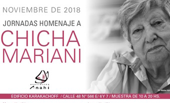 Afiche con rostro de Chicha