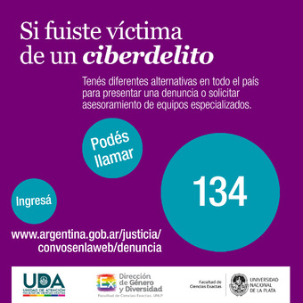 Si fuieste victima de ciberdelito podes llamar al 134