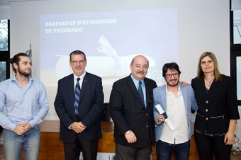 De derecha a izquierda Francisco Speroni, Rieynaldo Pis Diez; Fernando Tauber, David Muñeton Arboleda y Silvana Stewart