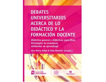 Portada del libro "Debates universitarios acerca de lo didáctico y la formación docente"