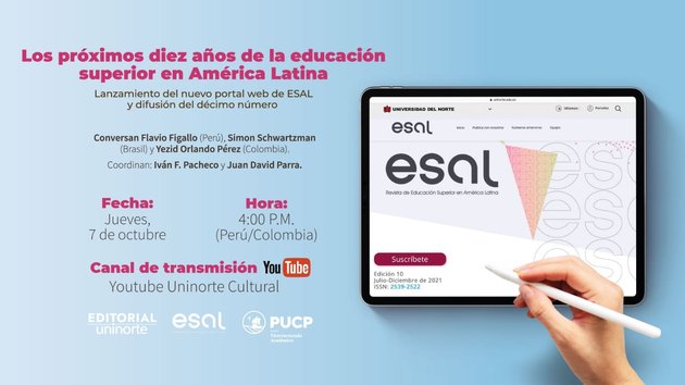 Flyer de difusión de Mesa redonda sobre los próximos diez años de la educación superior en América Latina
