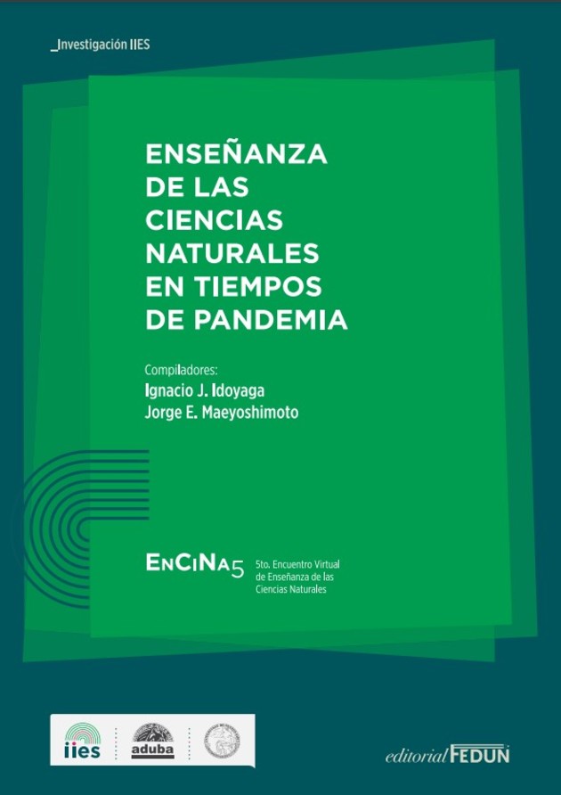 Tapa del libro "enseñanza de las ciencias naturales en tiempos de pandemia"