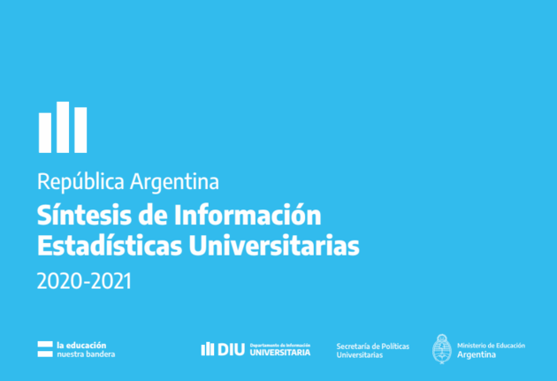Portada del Síntesis de información - Estadísticas universitarias de la República Argentina durante el período 2020-2021

