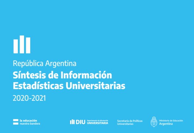 Portada del Síntesis de información - Estadísticas universitarias de la República Argentina durante el período 2020-2021
