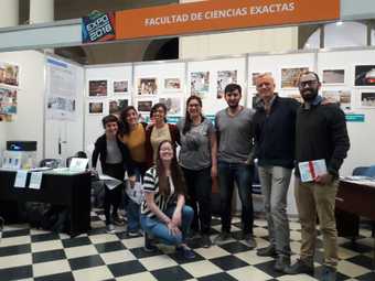 Equipo de trabajo de la Facultad de Ciencias Exactas en la Expo Universidad 2018