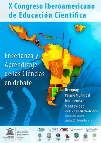 Flyer del X congreso iberoamericano de educación científica