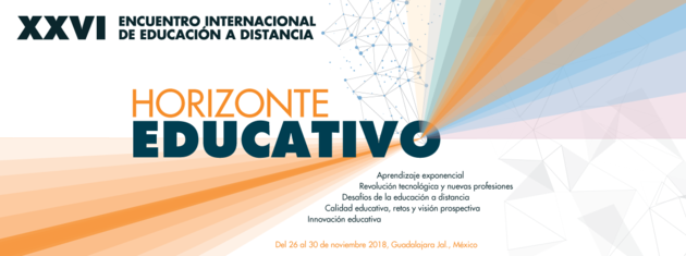 Flyer de difusión del XXVI Encuentro Internacional de Educación a Distancia