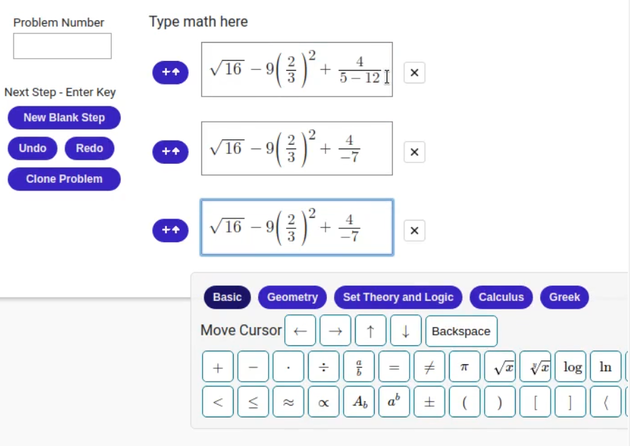captura de pantalla de programa free math