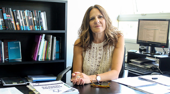 Foto de Gabriela Diker en la entrevista de TSS