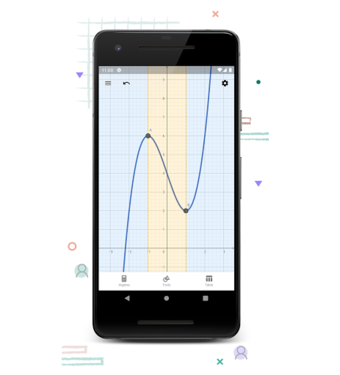 captura de pantalla de la app geogebra CAS calculator