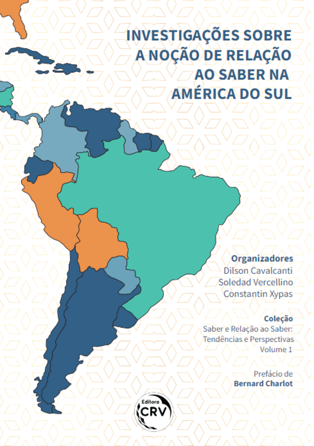 Tapa de libro "Investigaciones sobre la noción de relación con el saber en América del Sur"