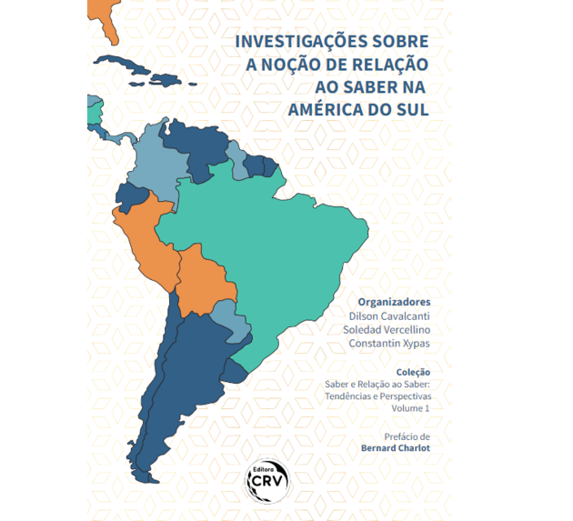 Tapa de libro "Investigaciones sobre la noción de relación con el saber en América del Sur"	