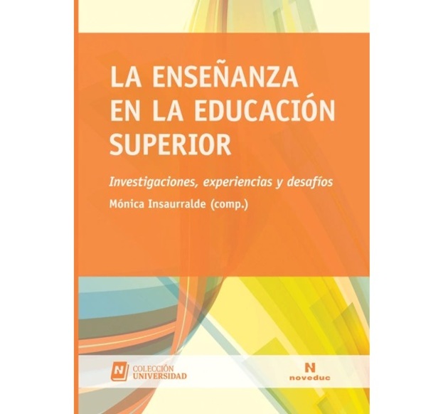 Tapa del libro "La enseñanza en la educación superior. Investigaciones, experiencias y desafíos" Fondo abstracto.
