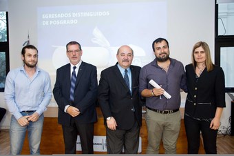 De derecha a izquierda Francisco Speroni, Rieynaldo Pis Diez; Fernando Tauber, Leonardo Ezequiel Riafrecha y Silvana Stewart