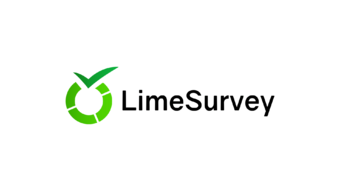 logo lime survey: anillo verde segmentado y un tick verde arriba de todo