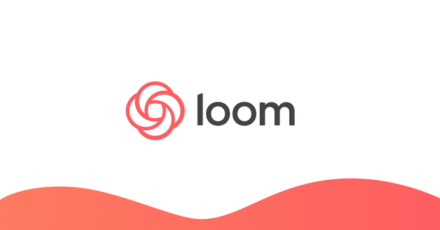 logo de programa loom. se forma un lente de cámara abierto. 