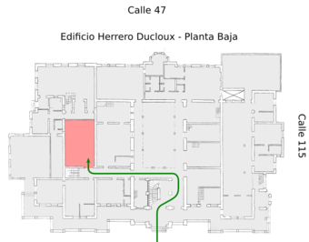 Mapa | Ubicación Sala de Reuniones Honorable Consejo Directivo