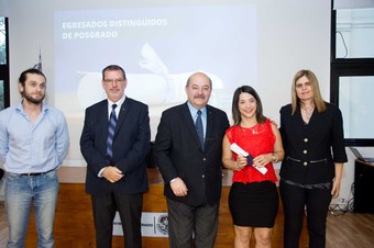 De derecha a izquierda Francisco Speroni, Rieynaldo Pis Diez; Fernando Tauber, María Laura Lastra y Silvana Stewart