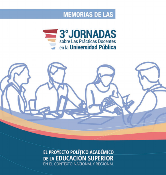 Captura de pantalla de la portada de las memorias de 3° Jornadas sobre las prácticas docentes en la Universidad Pública
