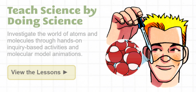 captura de pantalla de sitio web middle school chemistry