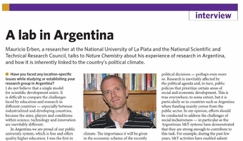 página de la revista Nature Chemistry