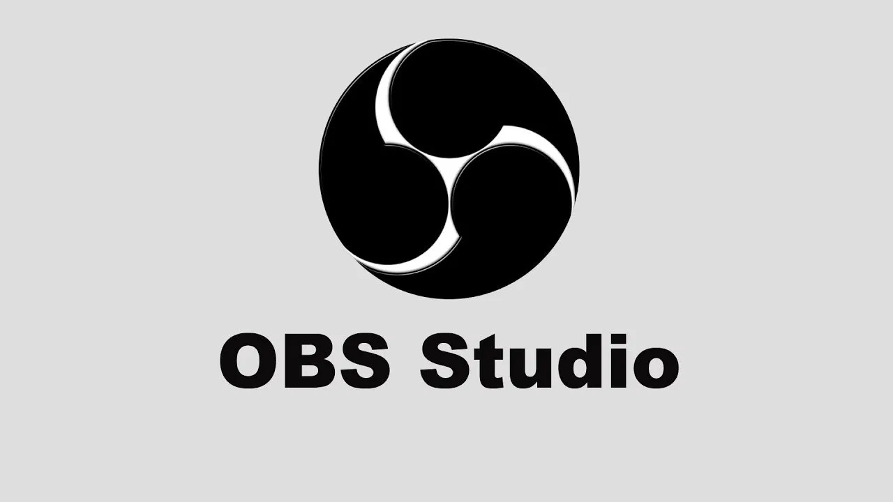 logo del progrma OBS. Un círculo negro que simula el lente de una cámara.