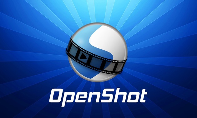 logo de programa open shot. Fondo en tonos de azul y celeste. Esfera mitad blanca y mitad negra envuelta en un film de grabación.