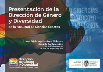 Flayer de  la Presentación de la Dirección de Género y Diversidades