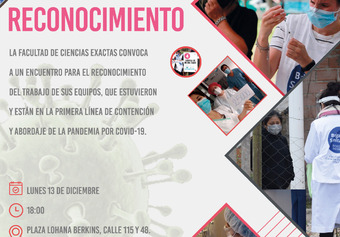 Flyer invitando al acto