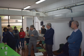 Dr. Fernando Tauber, El Dr, Arturo Hoya, el Dr Mauricio Erben  y Adolfo Sánchez de León, 